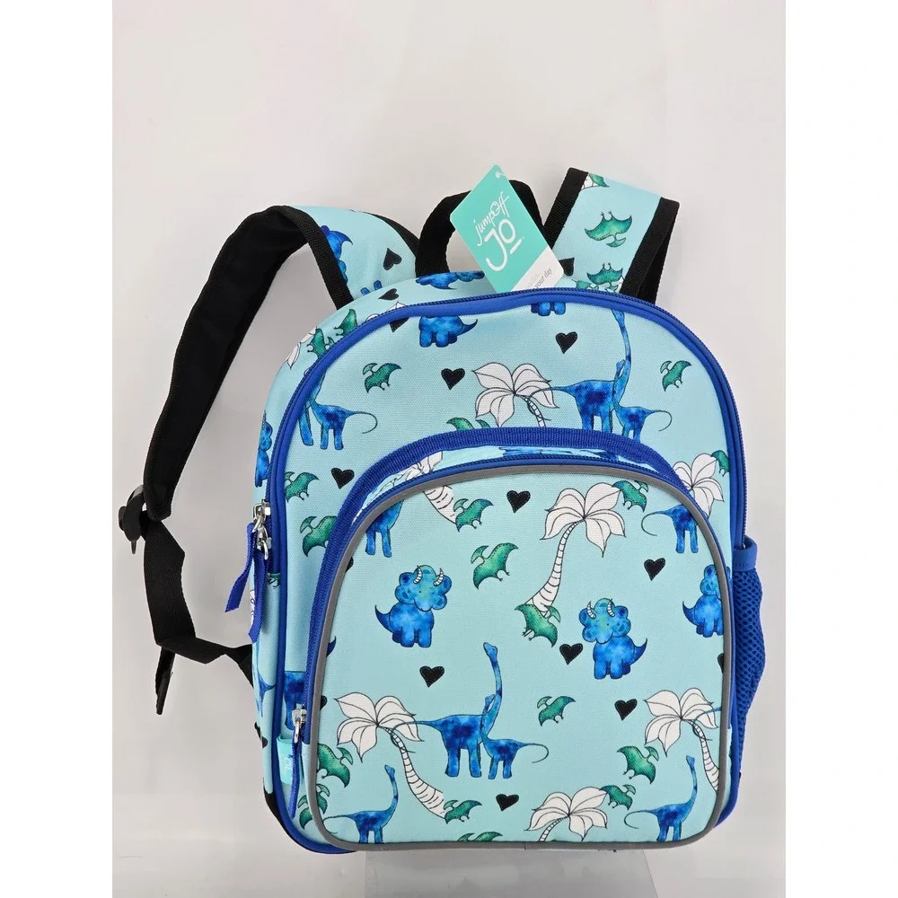 JumpOff Jo Wildkin Backpack Boys 12 Inch Blue Dino Print - NWT